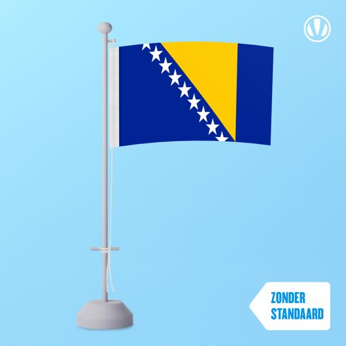Vlaggenclub.nl Tafelvlag Bosnie en Herzegovina 10x15cm