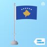 Vlaggenclub.nl Tafelvlag Kosovo 10x15cm