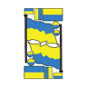 Vlaggenclub.nl Stickers Oekraïense vlag   12 stuks 6 varianten