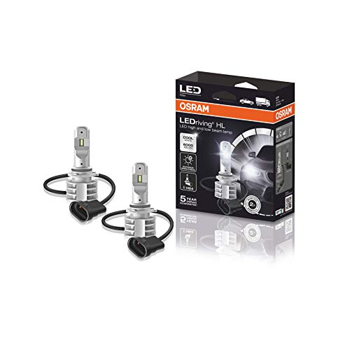 OSRAM LEDriving HL, ECE-corresponderende code HB4, nieuwste generatie, LED-projector, halogeenvervanger, 9736CW, 12/24V, behuizing (2 lampen), koel wit, set van 2