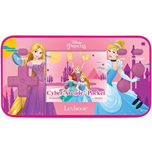 Lexibook Disney's Princesses Cyber Arcade Pocket-gameconsole, 150 gaming, LCD, op batterijen, roze, JL1895DP