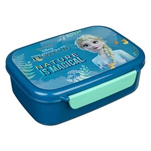 Scooli Disney Frozen Elsa Broodtrommel voor kinderen, met uitneembare inzetstuk, kleuterschool, broodtrommel, sandwichbox, school, broodtrommel van kunststof, BPA-vrij, sandwichbox, lunchbox