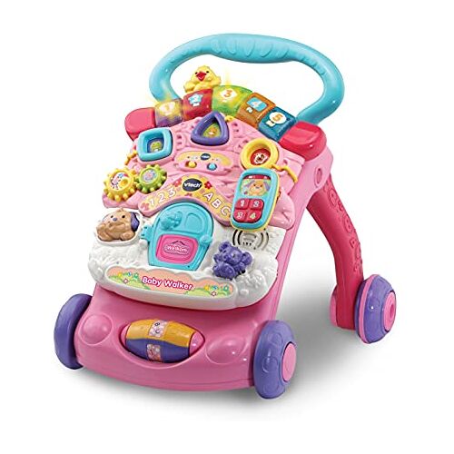 VTech 80-505652 Baby Walker Roze Voor Jongens en Meisjes Van 9 tot 36 maanden Nederlands Gesproken