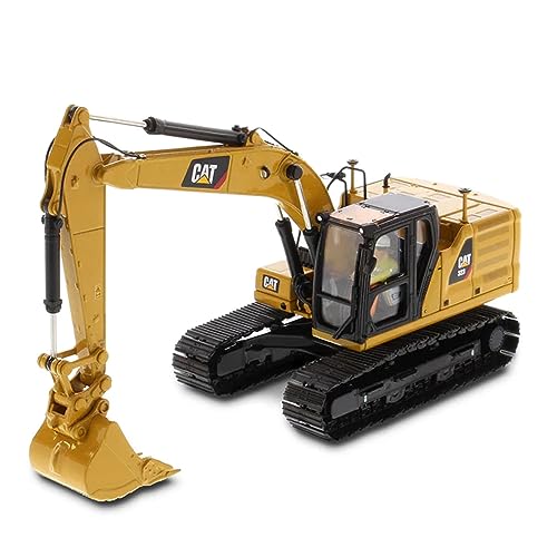 Diecast Masters 85657 Caterpillar graafmachine met 4 werktuigen 323 HEX, schaal 1:50, ca. 9,5 x 3,4 x 4,6 cm, 14 jaar en ouder