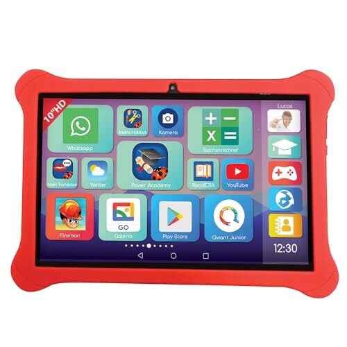 Lexibook , Lexipad® 10 '' Edutainment-tablet, aangedreven door Android™, ontwikkeld voor het hele gezin, educatieve en leuke inhoud, kinderbeveiliging, TLN10DE