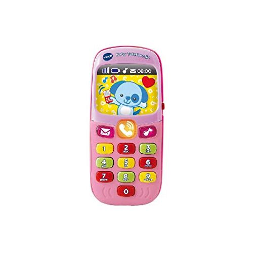 VTech Baby Telefoontje Roze Voor Jongens en Meisjes Van 6 tot 36 maanden Nederlands Gesproken