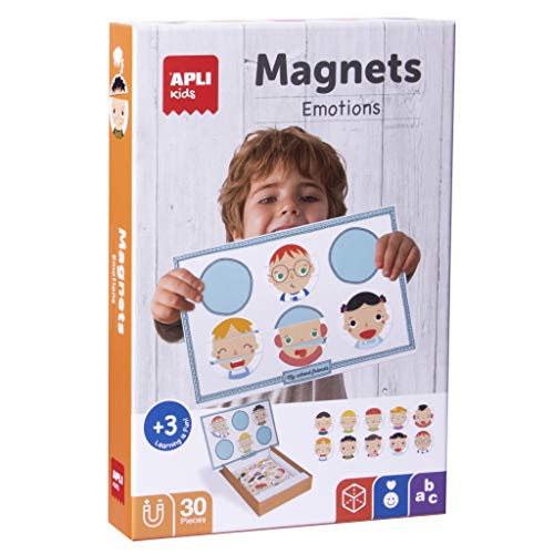 APLI Kids 14803 Magneten Emoties,Veelkleurig