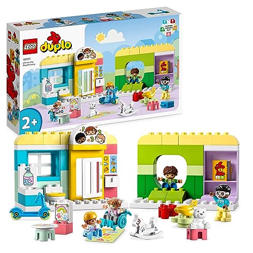 Lego DUPLO Town Het leven in het kinderdagverblijf, Educatief speelgoed voor 2+ jaar oude Peuters en Kleuters, Leerzame Set met Stenen en 4 Minifiguren incl. Kleuterjuf, Cadeau voor Peuters 10992