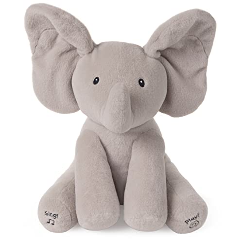 GUND Baby  Geanimeerde Flappy De Olifant Knuffel Grijs 30 cm Nederlands gesproken