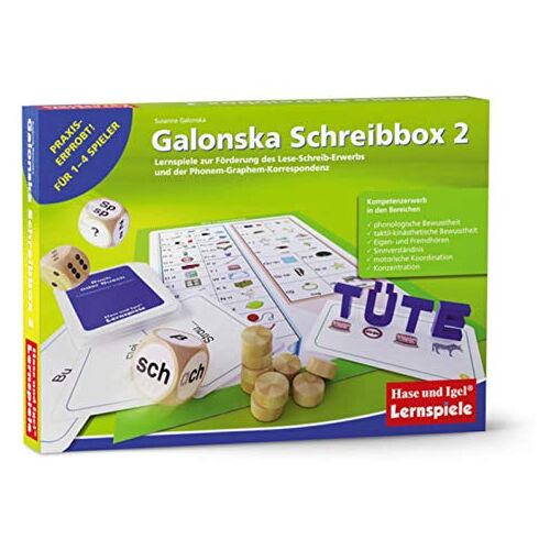 Hase und Igel Verlag GmbH Galonska Schreibbox 2: Lernspiele zur Förderung des Lese-Schreib-Erwerbs und der Phonem-Graphem-Korrespondenz