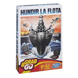 Hasbro – Sink The Fleet, Travel Game (B09951750) [mag niet in het Engels zijn] Spaans/Portugese versie veelkleurig
