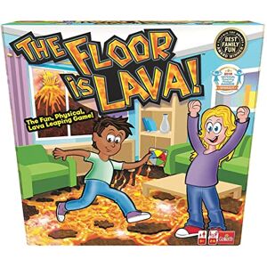 Goliath Endless Games The Floor is Lava! Interactive Board Game for Kids and Adults (Ages 5+) Fun Party, Birthday, and Family Play   Promotes Physical Activity   Indoor and Outdoor Safe