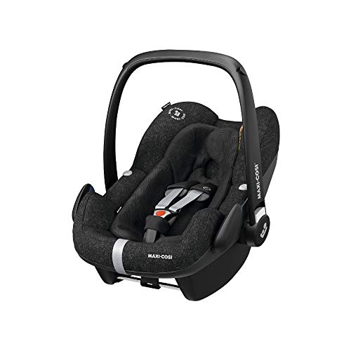 Maxi-Cosi Pebble Plus babyautostoeltje groep 0+, ISOFIX-autostoeltje, i-Size, 0-12 m, 0-13 kg, 45-75 cm, Nomad Black (zwart)