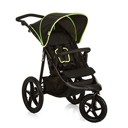 Hauck Runner Driewieler Jogger Buggy, Vanaf De Geboorte, Tot 25 kg, Zwart/Neon-Geel