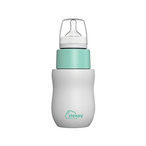 Sleepy Bottle Draagbare babyflesbereider. Verwarmt water 37 °C. Eenvoudige babyflessen bereiding. TWIST & SHAKE en water gemengd met melkpoeder. Baby nachtvoeding. Baby onderweg voeden.