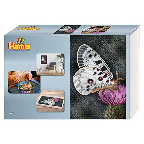Hama Pixel Art Box "vlinder" 10.000 kralen en 6 platen strijkkralen grootte midi creatief