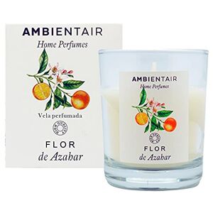 Ambientair Home Perfume Geurkaars, oranjebloesem, geurkaars voor thuis, aromatherapie, kaars in glas, voor binnen, brandduur 30 uur