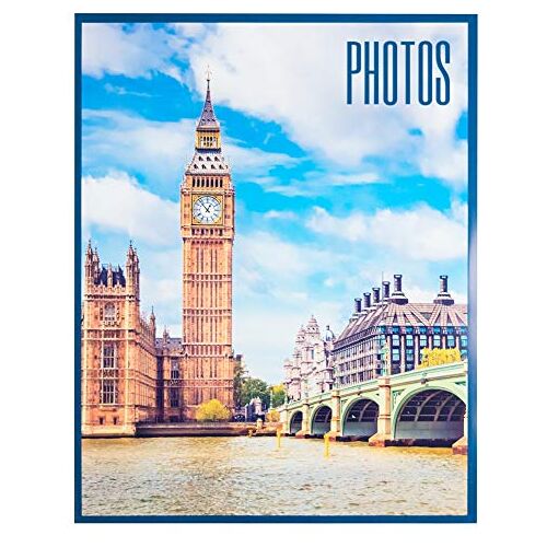 Grupo Erik Official London Photo Album 7.8x5 Photo Album / 13x20 cm Family Photo Album 96 Pockets Friend Gifts – Travel Gifts Photo Albums 7.8x5 96 photos Photo Album Slip In