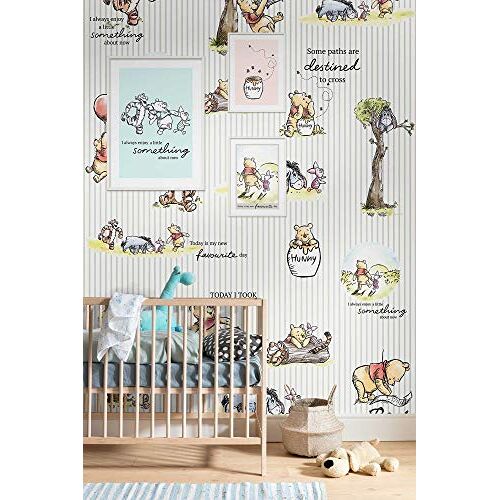 Komar Disney fotobehang WINNIE PUUH afmetingen 200 x 280 cm, kinderkamer, babykamer, decoratie, behang