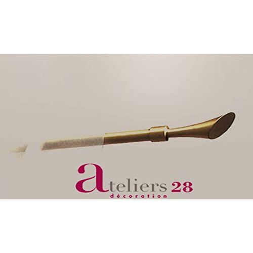 ATELIERS 28 1 PAISLEY TIP MET ZWARTE ACHTERGROND