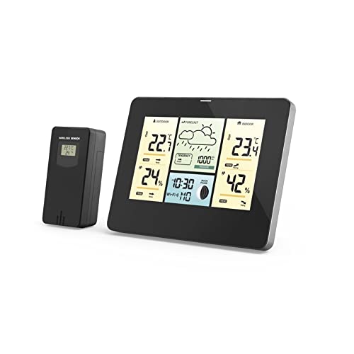 Hama Wifi barometerstation met app, buitensensor, thermometer-hygrometer-barometer