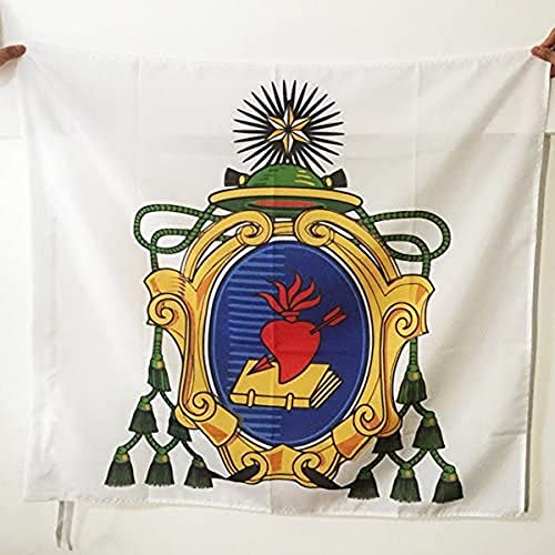 AZ FLAG Orde van de Sint Augustinusvlag 90x90 cm voor een paal Augustinusvlag 90 x 90 cm Banier 3x3 ft met gat