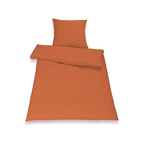 SETEX Beddengoed, Sienna-oranje, 220 x 155 cm