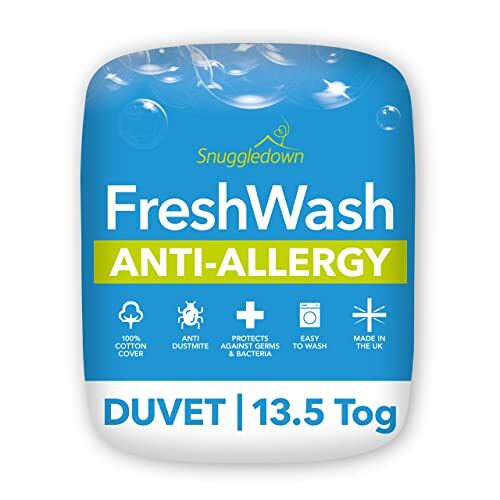 Snuggledown Freshwash deken met allergieën, katoen, wit, katoen, wit, King Size
