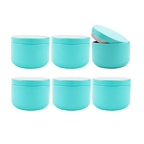 Mnixy 20 stuks blik kaars containers voor DIY kaars maken lege kaars potten opslag container voor thee koffie bea snoep chocolade suiker kruiden (hemelsblauw), SkyBlue