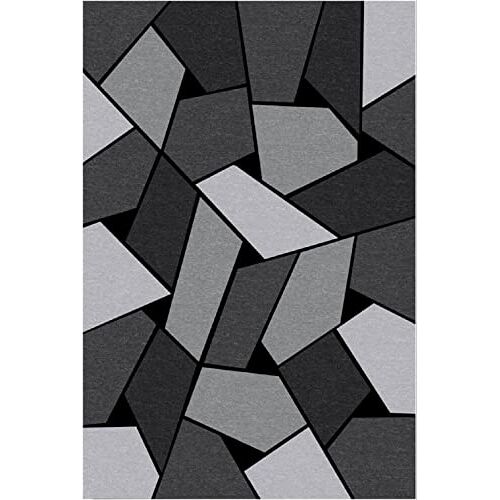 MANI TEXTILE Tapijt geometrisch, grijs, afmetingen 120 x 180 cm