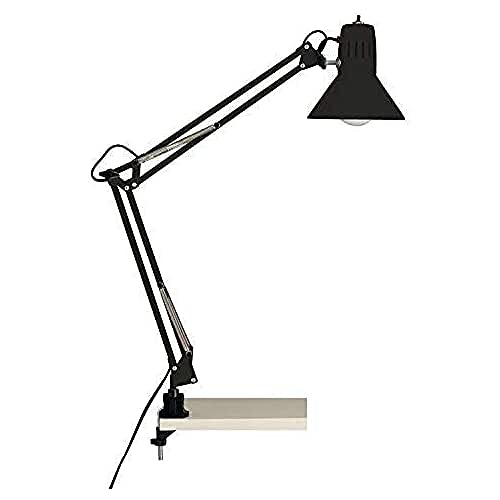 Brilliant lamp, Hobby bureauklemlamp zwart, metaal, 1x A60, E27, 40W, normale lampen (niet meegeleverd), A++