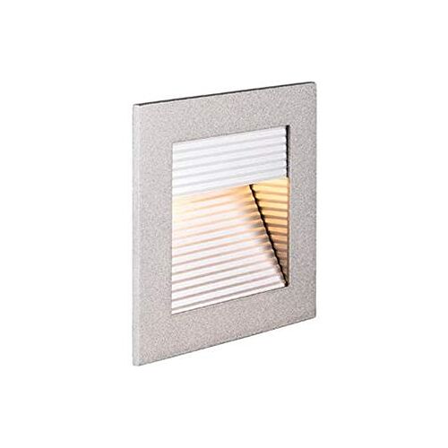 SLV wandinbouwarmatuur FRAME LED 230V CURVE/plafond- en wandverlichting binnen, led spot, inbouwarmatuur, wandinbouwarmatuur, plafondspot / 2700K 3.1W 100lm grijs