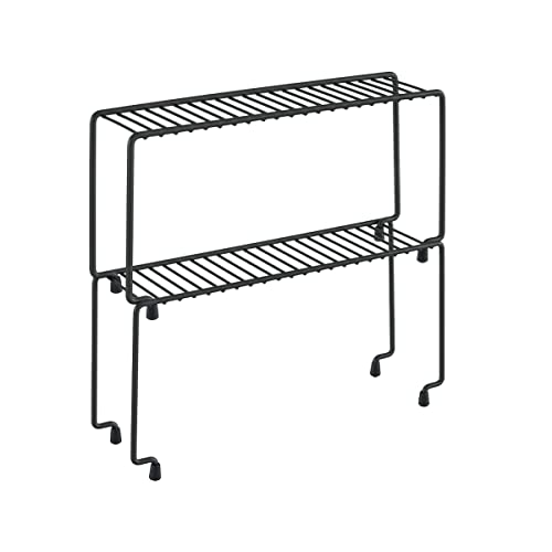 Metaltex Set van 2 kruidenrekken, zwart, 29 x 7 x 14 cm