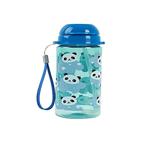 IDRINK ® 400 ml drinkfles kinderen met rietje (PANDA)