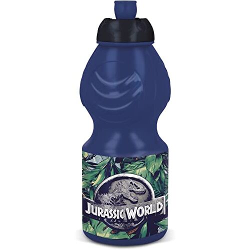 ALMACENESADAN , 5025 Jurassic World Franchise Thent Waterfles, 400 ml, herbruikbaar, BPA-vrij