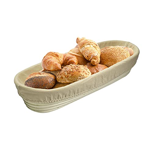 Westmark Overtrek voor fermentatiemand, voor ovale mandjes, 39,5 x 15,5 cm, katoen, beige, 3201226B