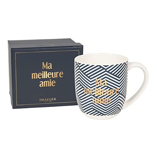 DRAEGER PARIS 1886 Draeger Paris   Keramische roze mok "mijn beste vriend"   mug thee cadeau idee zus, vriend, beste vriendin, verjaardag   Mok Café met cadeaubak