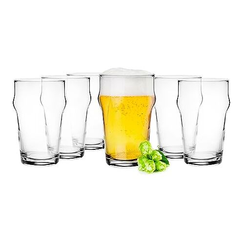 Glasmark KROSNO 1992 Bierglazenset 0,3 Liter Glazen voor Bier Bierpul Biermok Glazen voor Craft Beer Bierglas British Pint 6x300 ml