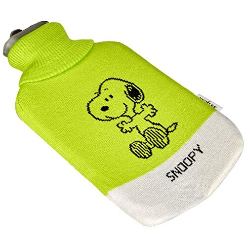 Excelsa Snoopy Warmwaterfles Groen, Rubber, stof, 35x19x3,5 cm