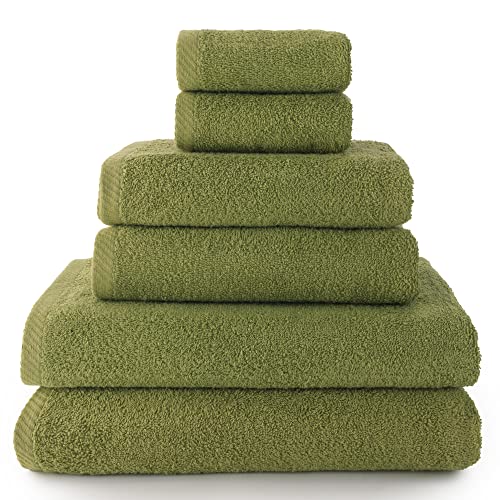 Top Towels Handdoekenset 2 handdoeken, 2 badhanddoeken en 2 bidedoeken 100% katoen 500 g/m12