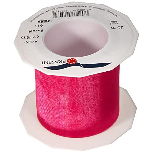 C.E. Pattberg Organza lint, roze, 72mm-25m