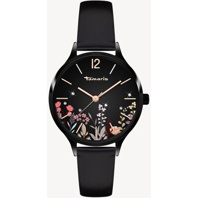 TAMARIS Horloge zwart - 34mm zwart female TAMARIS Horloge zwart - 34mm zwart female