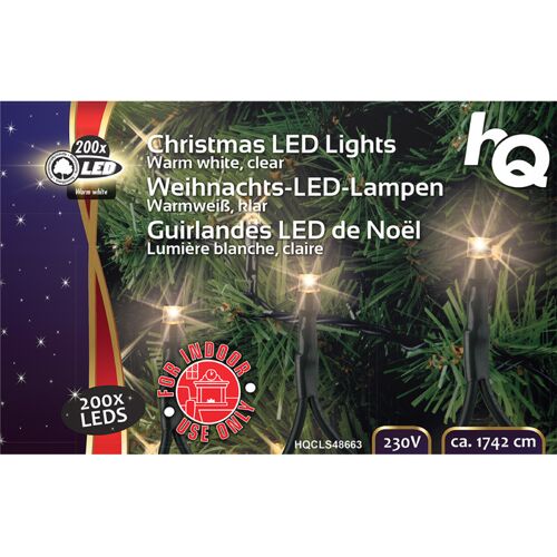 Diverse Kerstverlichting 200 LED Warm Wit 17,4m sfeerverlichting