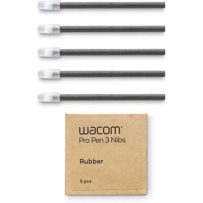 Wacom Pro Pen 3 Rubber Nibs (5 stuks) punt van pen Wacom Pro Pen 3 Rubber Nibs (5 stuks) punt van pen