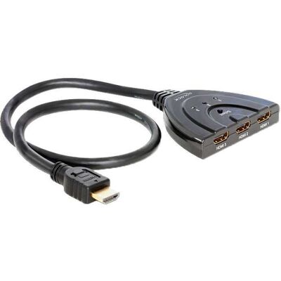 DeLOCK 3x HDMI naar 1x HDMI switch DeLOCK 3x HDMI naar 1x HDMI switch
