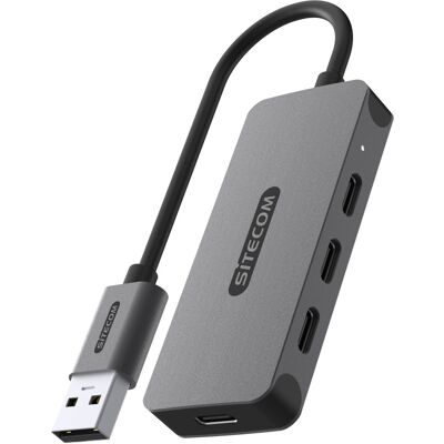 SiteCom USB-A naar 4x USB-C usb-hub SiteCom USB-A naar 4x USB-C usb-hub