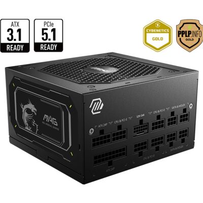 MSI MAG A850GL PCIE5 II voeding MSI MAG A850GL PCIE5 II voeding