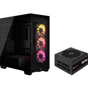 Corsair 3500X ARGB + RM750e 750W Bundel midi tower behuizing Corsair 3500X ARGB + RM750e 750W Bundel midi tower behuizing