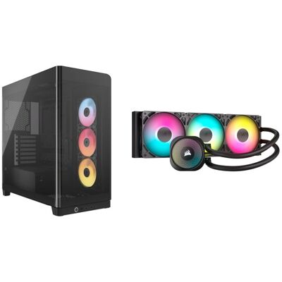 Corsair FRAME 4500X RS-R ARGB + NAUTILUS 360 RS ARGB midi tower behuizing Corsair FRAME 4500X RS-R ARGB + NAUTILUS 360 RS ARGB midi tower behuizing