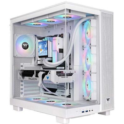 Thermaltake View 380 XL TG ARGB Snow midi tower behuizing Thermaltake View 380 XL TG ARGB Snow midi tower behuizing